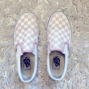 Pink Checkered Slip-On Vans